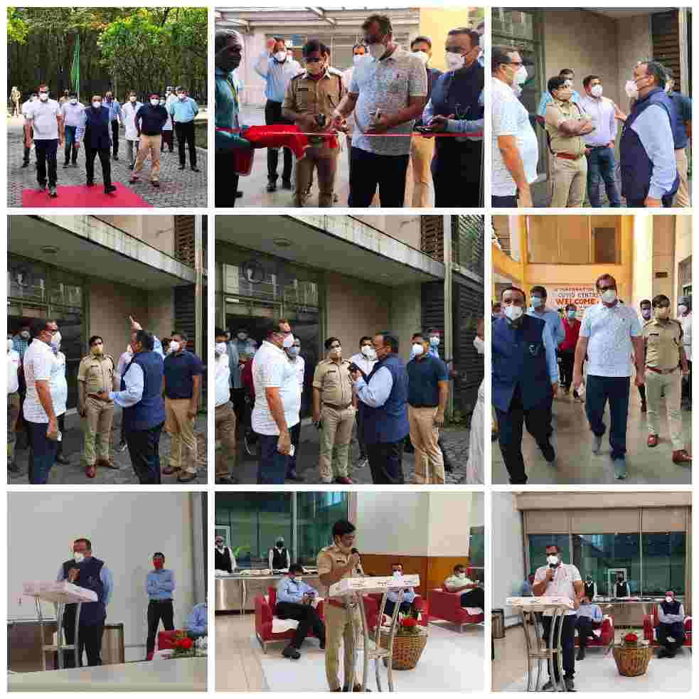 *✍️JSPL में नवनिर्मित कोविड केयर सेंटर का हुआ उद्घाटन..कलेक्टर, पुलिस अधीक्षक, नगर निगम आयुक्त, सीएमएचओ और JSPL के सीओओ ने किया उद्घाटन…*