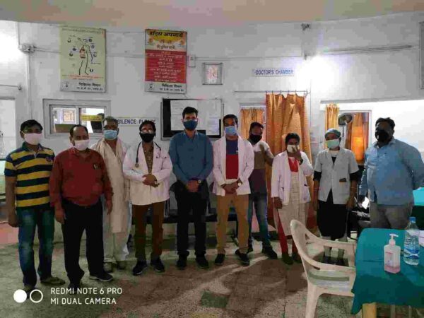 बरौद उपक्षेत्र विभागीय चिकित्सालय में हुआ कोरोना टीकाकरण