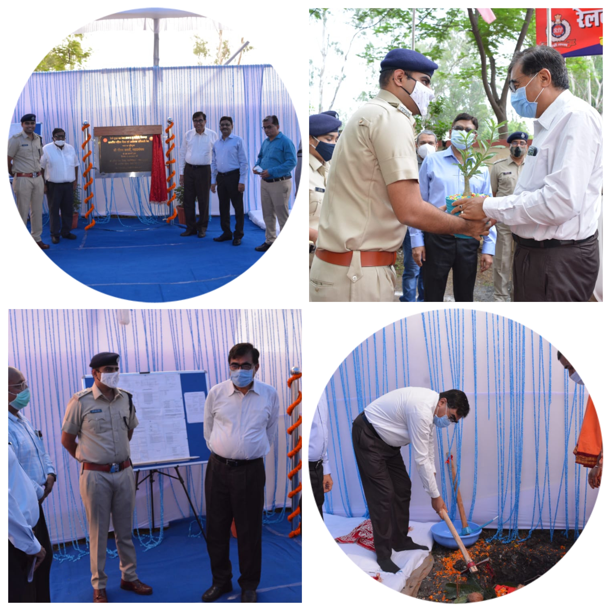 20 बेड महिला बैरक जेसीओ मेंस का शिलान्यास व भूमिपूजन  रेल महाप्रबंधक के हाथों सम्पन्न