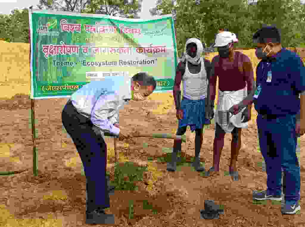 जेएसपीएल फाउण्डेशन, जेपीएल तमनार द्वारा वृक्षारोपण जनजागरूकता कार्यक्रम