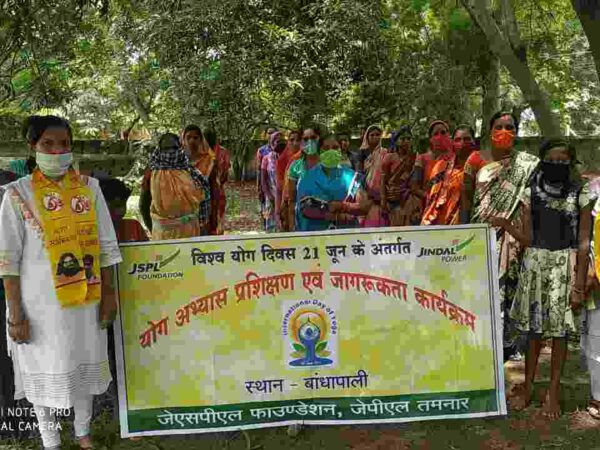 जेएसपीएल में मनाया गया अंतर्राष्ट्रीय योग दिवस