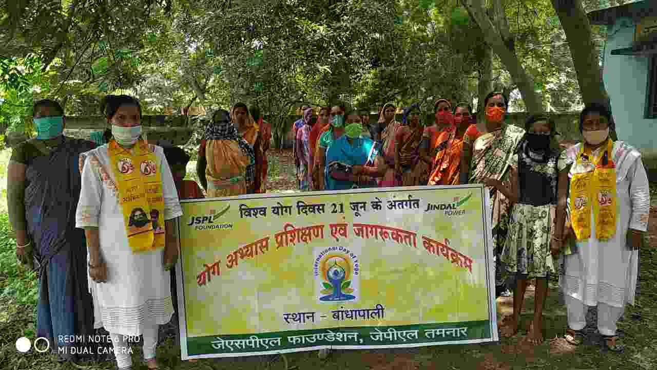 जेएसपीएल में मनाया गया अंतर्राष्ट्रीय योग दिवस