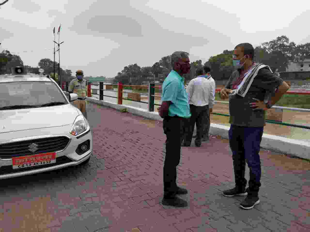 विधायक – आयुक्त ने मैरीन ड्राईव का किया निरीक्षण