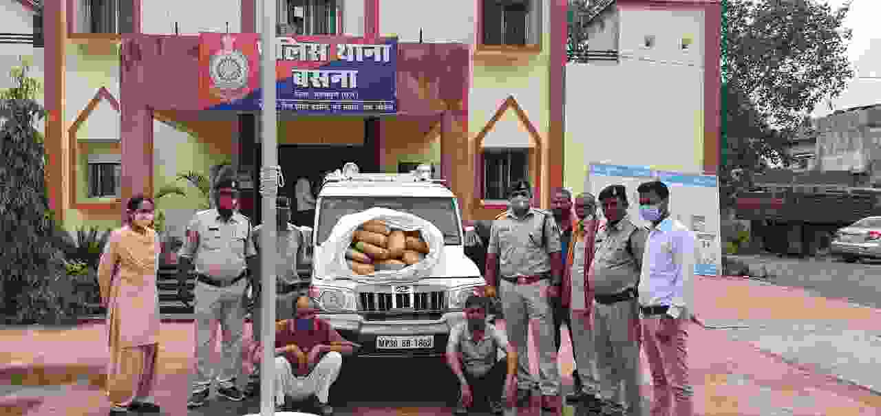 अवैध गांजा परिवहन करते 02 अंतर्राज्यीय तस्कर गिरफतार,बसना पुलिस की कार्यवाही