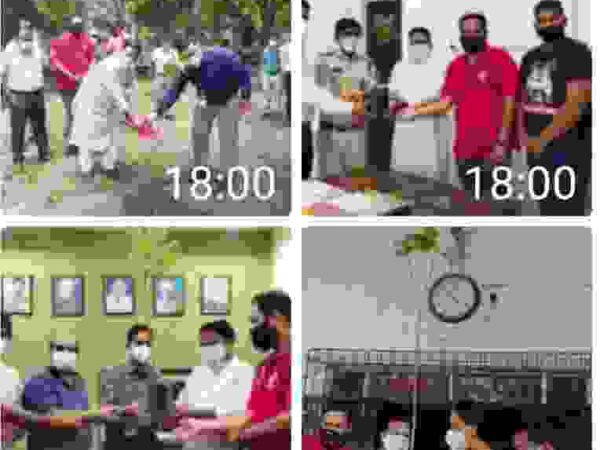 दुर्घटनामुक्त भारत द्वारा पर्यावरण दिवस पर कोरोना फ्रंट वारियर्स को पौधे देकर सम्मानित किया गया
