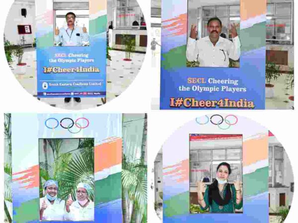 ‘चियर्स फॉर इंडिया‘ के जरिए एसईसीएल कर्मियों ने भारतीय ओलंपिक टीम को दी शुभकामनाएं