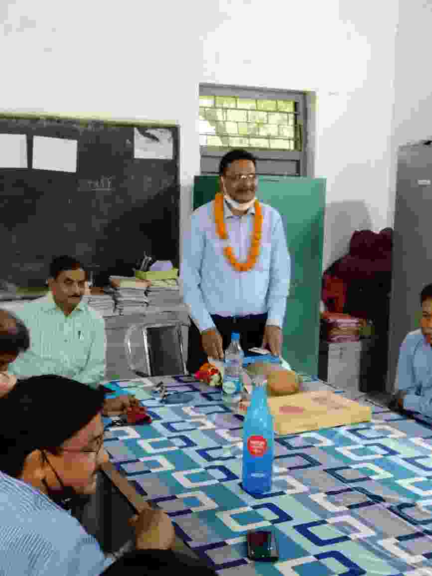 शासकीय महाविद्यालय कांसाबेल के प्राचार्य डॉ एस डी गुप्ता हुए सेवानिवृत्त