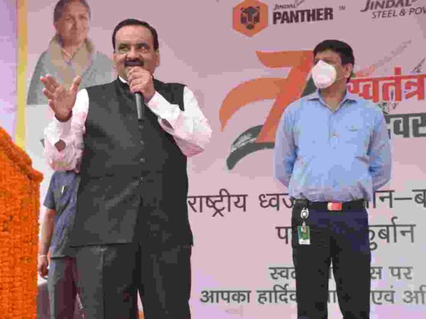 जेएसपीएल के रायगढ़ संयंत्र में मनाया गया स्वतंत्रता दिवस,सीओओ छत्तीसगढ़ डी के सरावगी ने फहराया तिरंगा