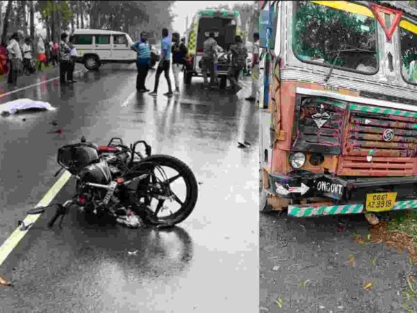 राष्ट्रीय राजमार्ग 30 पर ट्रक ने बाइक सवारों को लिया चपेट में तीन युवकों की मौके पर ही मौत