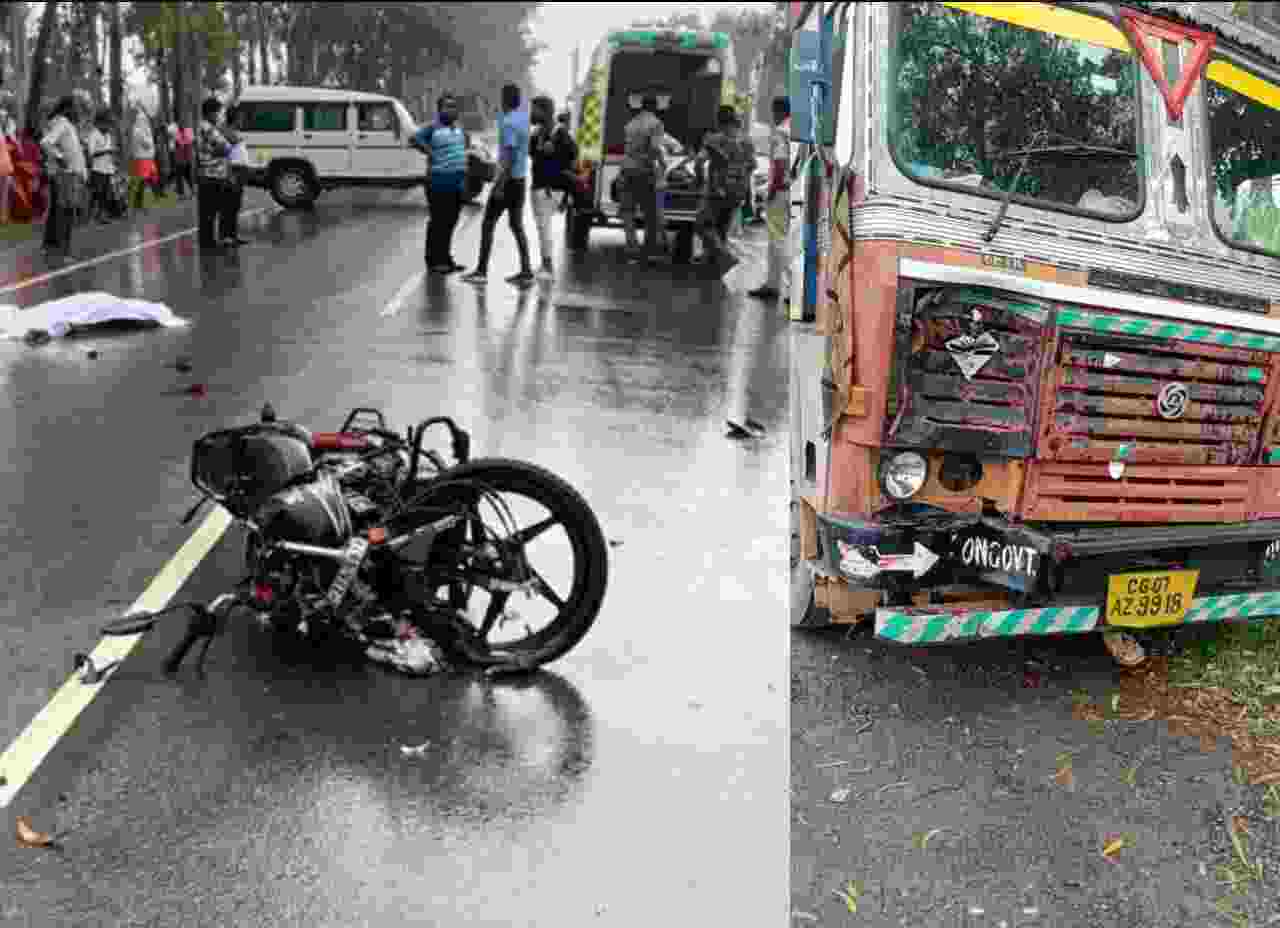 राष्ट्रीय राजमार्ग 30 पर ट्रक ने बाइक सवारों को लिया चपेट में तीन युवकों की मौके पर ही मौत