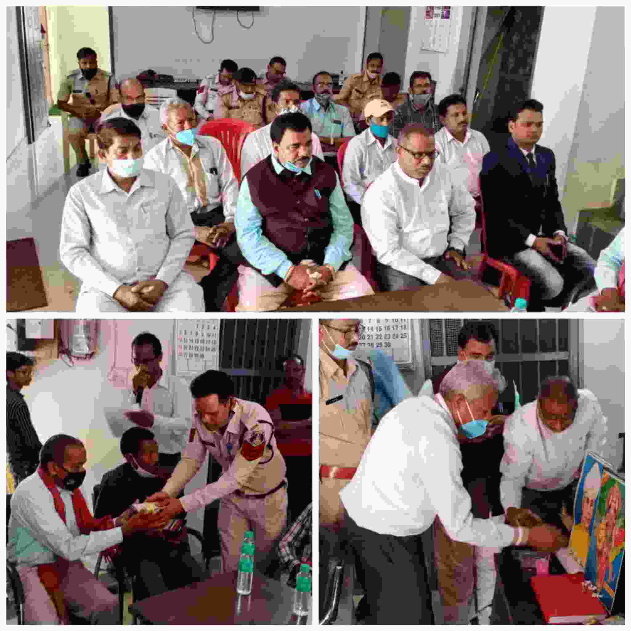 शिक्षक दिवस पर पाली थाना का अभिनव पहल,थाना परिसर में किया गया शिक्षको का सम्मान