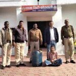 ट्रकों से डीजल चोरी करने वाले आरोपी से 70 लीटर डीजल जप्त