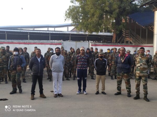 एसईसीएल रायगढ़ क्षेत्र में त्रिपुरा स्टेट राइफल्स बटालियन की 240 सैनिकों की तैनाती की पहली टुकड़ी पहुंची