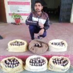 अवैध शराब बिक्री पर थाना खंडगवा पुलिस ने हजारों की शराब के साथ एक किया गिरफ्तार