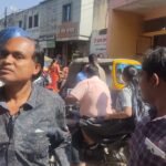रामनिवास टाकीज चौक में रैली में जाम में फंसे पिता पुत्री को कोतवाली टीआई ने  जाम से बाहर निकाला