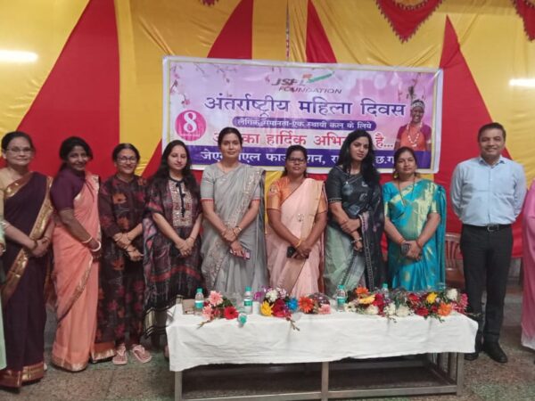 अंतर्राष्ट्रीय महिला दिवस पर जेएसपीएल फाउंडेशन ने किये विविध आयोजन