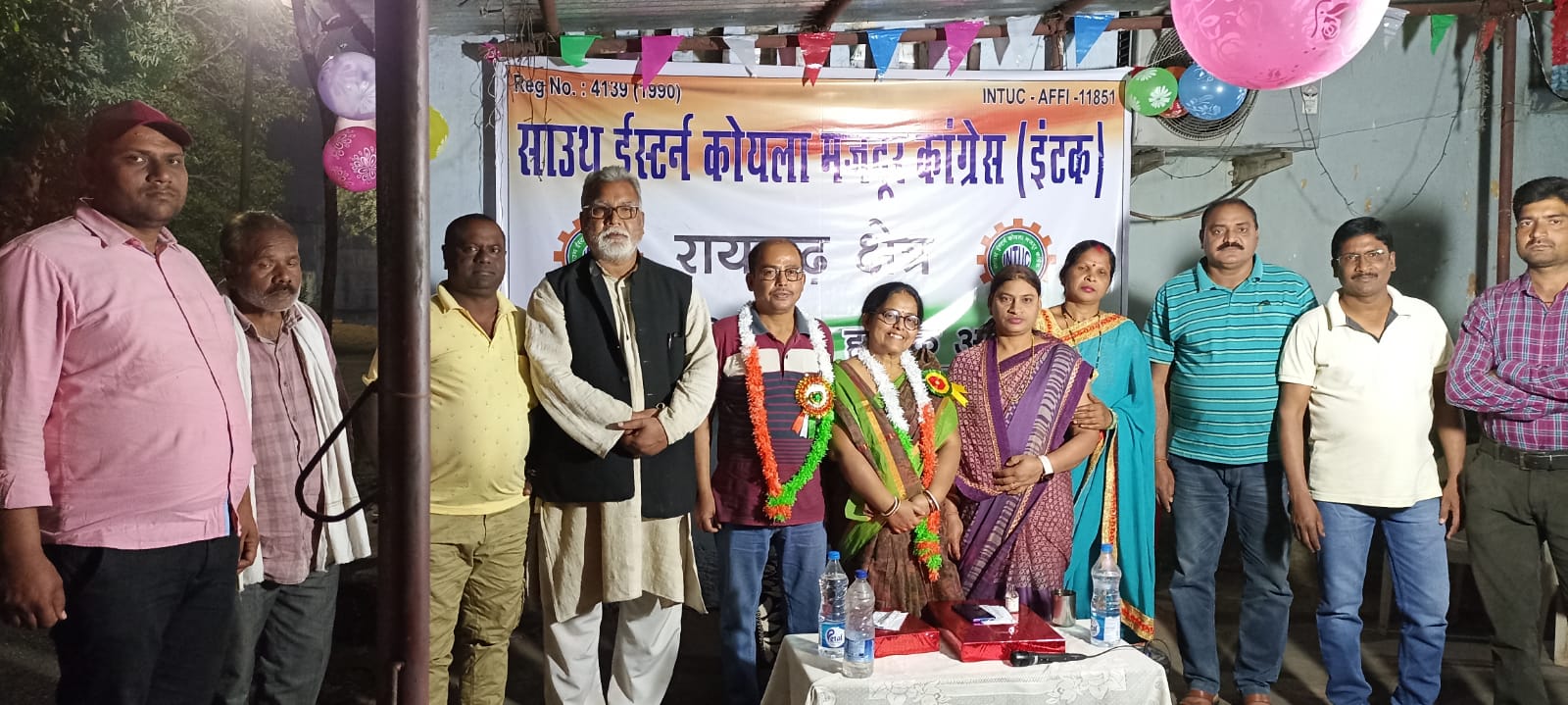 इंद्रनील राय का ईसीएल पोस्टिंग पदोन्नति पर इंटक संगठन ने किया विदाई समारोह