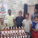 रायगढ़ :शहर में एमपी की शराब खपाने वाले महिला समेत 3 आरोपी गिरफ्तार….