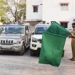 3 वाहनों को पुलिस अधीक्षक ने दिखाई हरी झंडी