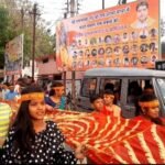 नवरात्र पर शिव सेना ने निकाली विशाल चुनरी यात्रा