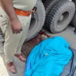Breaking news तेज रफ्तार ट्रेलर ने बाइक सवार पति-पत्नी को मारी ठोकर, महिला की मौत, आक्रोशित लोगों ने किया चक्काजाम