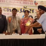 रिजन कांफ्रेंस प्रखर….<br>लायन मनजीत सिंह अरोरा सर्वश्रेष्ठ लायन से सम्मानित