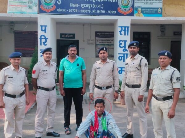 पत्नी की हत्या करने वाले हत्यारे पति को थाना झिलमिली पुलिस ने किया गिरफ्तार