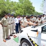 पुलिस अधीक्षक ने झंडी दिखाकर हाईवे पेट्रोलिंग वाहन को किया रवाना