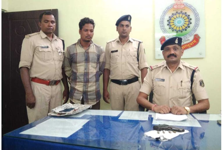 Breaking – एक पिस्टल और 4 जिंदा कारतूस समेत आरोपी गिरफ्तार