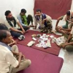 बाकी मोंगरा पुलिस ने   11 जुआरियों से 101500 रुपए नगदी ,10 नग मोबाइल एवं 6 मोटरसाइकिल जप्त कर जुआ एक्ट के तहत कार्यवाही की