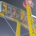 30 फीट ऊपर आसमान में लटका रहा हथौड़ा झूला, सांसत में फंसी लोगों की जान, रोते-बिलखते रहे लोग