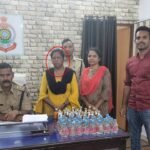स्कूटी पर शराब परिवहन कर रही महिला को किया गया गिरफ्तार….