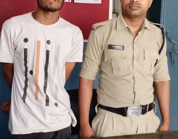 ट्रकों से मोबाइल चोरी करने वाला शातिर चोर गिरफ्तार…..