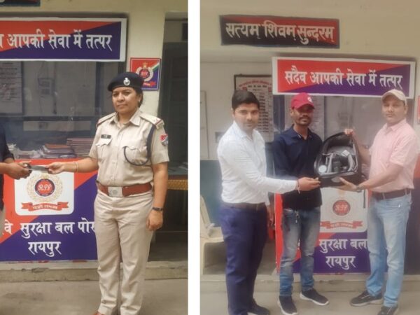 मुम्बई मेल एवं अमरकंटक में मिला   कैमरा और मोबाइल रेसुब रायपुर ने यात्रियों को सौपा