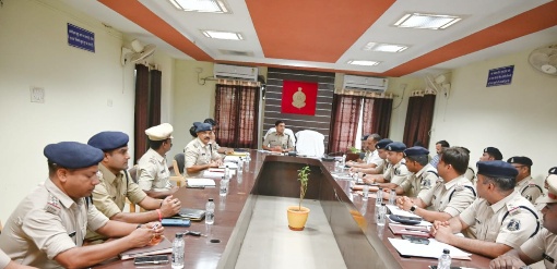 कोरबा एसपी ने लिया क्राइम मीटिंगमहिला संबंधी अपराधों के त्वरित निराकरण के दिए निर्देश