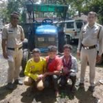 जप्त शुदा ट्रेक्टर ट्रॉली रेत लोड सहित को चोरी करने वाले आरोपी चढ़े दीपका पुलिस के हत्थे लगा