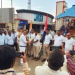 आजादी के 75 वर्ष पूर्ण होने के उपलक्ष्य में … दक्षिण पूर्व मध्य रेलवे नागपुर मण्डल से बुलेट रैली के राजनांदगांव आगमन पर हुआ भव्य स्वागत