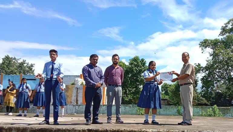 आत्मानं विद्यालय पाली में विविध प्रतियोगिताएं आयोजित