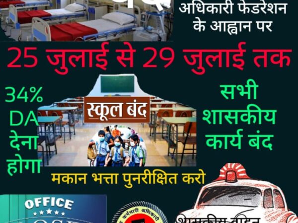 नौ दिवस प्रदेश के सरकारी दफ्तर एवं शालाये पूरी तरह से बंद