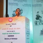 आजादी का अमृत महोत्सव के अंतर्गत आइकॉनिक वीक सेलिब्रेशन ‘आज़ादी की रेलगाड़ी और स्टेशनों’ कार्यक्रम का समापन समारोह दक्षिण पूर्व मध्य रेलवे में नाटक, बुलेट रैली, वृक्षारोपण आदि कार्यक्रमों का आयोजन किया गया