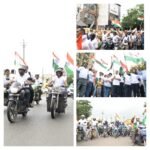 जिंदल स्टील एंड पॉवर से निकली भव्य तिरंगा यात्रा<br>बाइक पर पूरे शहर का भ्रमण किया