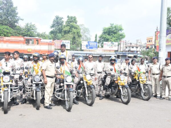 5 जोन की बुलेट रैली  छिंदवाड़ा पहुंचा, रेसुब ने बुलेट रैली का किया जोरदार स्वागत