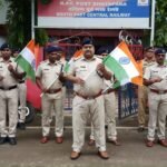 भाटापारा रेलवे स्टेशन में आरपीएफ ने निकाली तिंरगा यात्रा