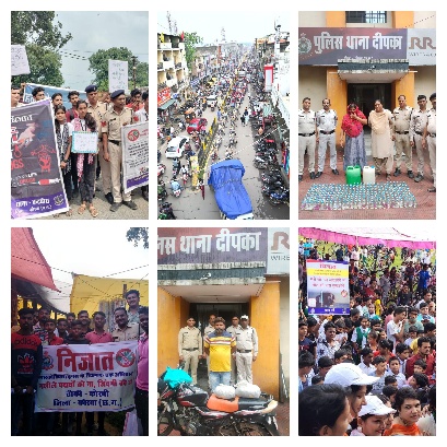 कोरबा पुलिस के अवैध नशे के खिलाफ निजात अभियान के तहत ताबड़तोड़ कार्यवाहियों से हड़कंप