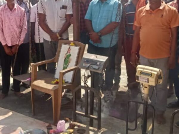 पोंडी लेम्पस में धान खरीदी का खुशनुमा माहौल में हुआ शुभारंभ!!