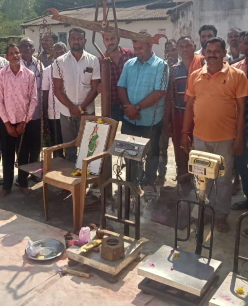 पोंडी लेम्पस में धान खरीदी का खुशनुमा माहौल में हुआ शुभारंभ!!