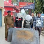 कलमना-जंक्शन कैबिन में मालगाड़ी के लोहे की प्लेट को चुराने वाले गिरोह के दो लोग आरपीएफ इतवारी के हत्थे चढ़े