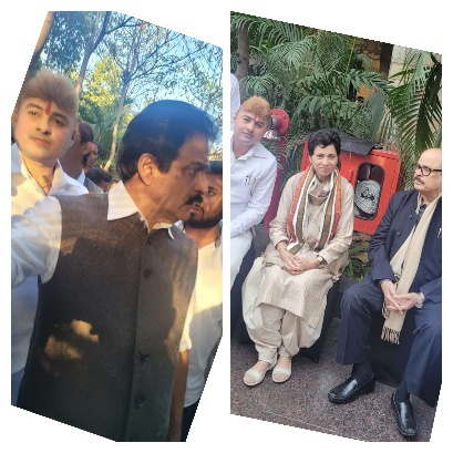 वेणुगोपाल, तारीकअनवर, कुमारी शैलजा से कांग्रेस नेता त्रिलोक श्रीवास ने किया भेट