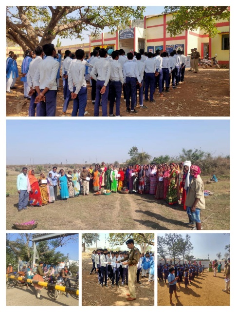 राजनांदगांव आरपीएफ ने  ट्रेनों में पथराव, CRO, MRO जैसी घटनाओं की रोकथाम हेतु चलाये गये जागरूकता अभियान