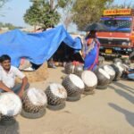 खैरागढ़ के नगाड़े पहुंचे बिलासपुर में<br>200 से लेकर 2000 तक बिक रहे हैं